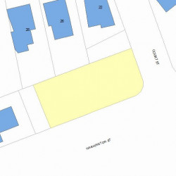 681 Washington St, Newton MA 02458-1260 plot plan
