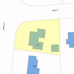 1004 Centre St, Newton MA 02459-1622 plot plan
