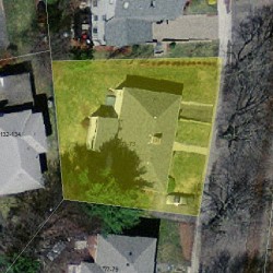 73 Blake St, Newton MA 02460-2005 aerial view