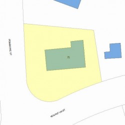 75 Nonantum St, Newton MA  02458-2445 plot plan