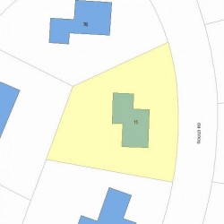 15 Gould Rd, Newton MA 02468-2120 plot plan