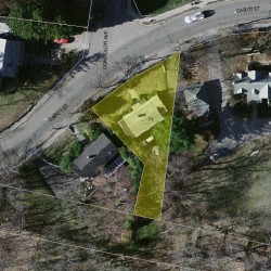74 Cabot St, Newton MA 02458-2538 aerial view