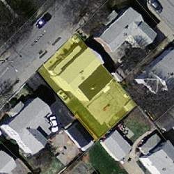 38 Clinton St, Newton MA  02458-1232 aerial view