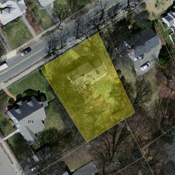 206 Lincoln St, Newton MA 02461-1326 aerial view