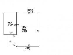 86 Hyde Ave, Newton MA  02458-2332 floor plan