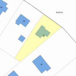 60 Beacon St, Newton MA  02459 plot plan