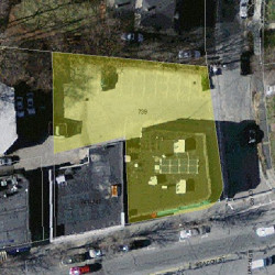 739 Beacon St, Newton MA 02459-1962 aerial view
