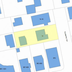 10 Glenmore Ter, Newton MA  02461-1509 plot plan
