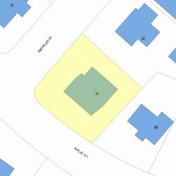 72 Ripley St, Newton MA 02459-2208 plot plan