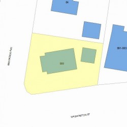 999 Washington St, Newton MA 02460-1543 plot plan