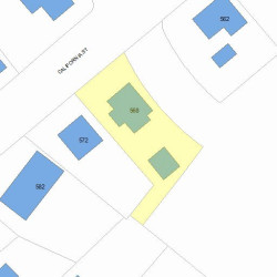 568 California St, Newton MA 02460-1243 plot plan