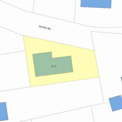 11 Wilton Rd, Newton MA  02460-1574 plot plan