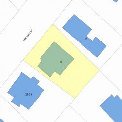 20 Emerald St, Newton MA 02458-1214 plot plan