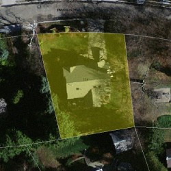 114 Franklin St, Newton MA  02458-2412 aerial view