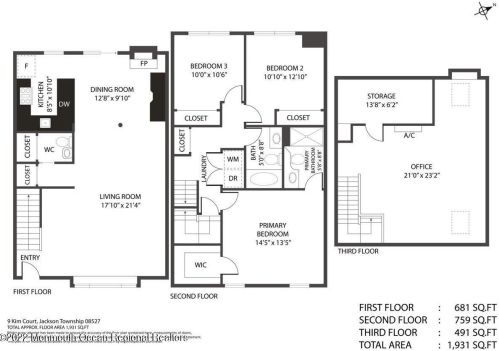 9 Kim Ct, Jackson Twp NJ 08527-2362 exterior