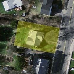 351 Parker St, Newton MA  02459-2630 aerial view