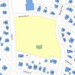 136 Park St, Newton MA 02458-2043 plot plan