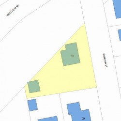 19 Bowdoin St, Newton MA  02461-1431 plot plan