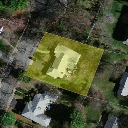 81 Broken Tree Rd, Newton MA 02459-3416 aerial view