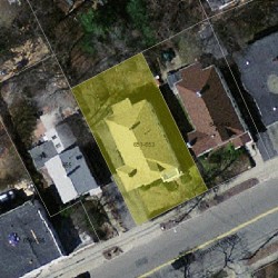 653 Watertown St, Newton MA  02460-1350 aerial view
