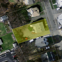 41 Dalby St, Newton MA  02458-1030 aerial view