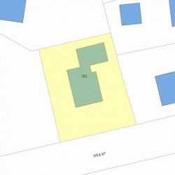 103 Otis St, Newton MA 02460-1822 plot plan