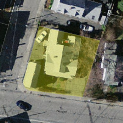 34 School St, Newton MA  02458-1518 aerial view