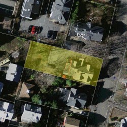 15 Maple Ave, Newton MA  02458-1917 aerial view