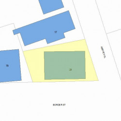 21 Harvey Pl, Newton MA 02465-2020 plot plan