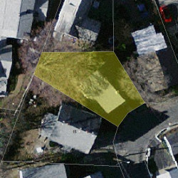 11 Crescent Sq, Newton MA 02458-1513 aerial view