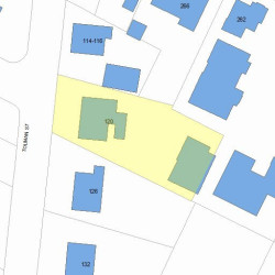 120 Tolman St, Newton MA 02465-1022 plot plan