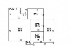 207 Brookline St, Newton MA 02459-2802 floor plan