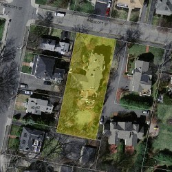 55 Prescott St, Newton MA 02460-1718 aerial view