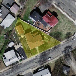 15 Pine St, Newton MA  02465-1416 aerial view