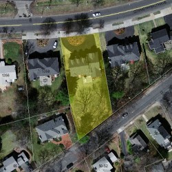 1344 Commonwealth Ave, Newton MA  02465-2913 aerial view