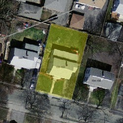 150 Washington Ave, Newton MA  02465-1026 aerial view