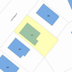 400 California St, Newton MA 02460-1207 plot plan