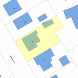 65 Harding St, Newton MA 02465-1336 plot plan