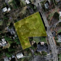 129 Chestnut St, Newton MA 02465-2542 aerial view