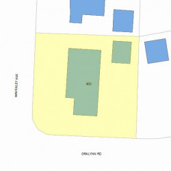 460 Waverley Ave, Newton MA 02459-1246 plot plan