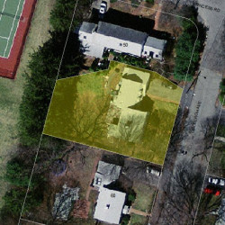 68 Lindbergh Ave, Newton MA  02465-1639 aerial view