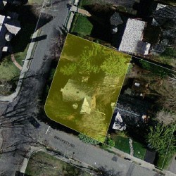 53 Brackett Rd, Newton MA  02458-2611 aerial view