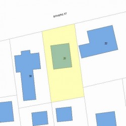 26 Bowers St, Newton MA 02460-1903 plot plan