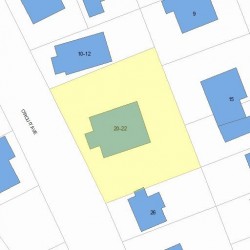 20 Circuit Ave, Newton MA 02461-1603 plot plan