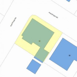 62 Playstead Rd, Newton MA 02458-2125 plot plan