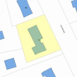 193 Upland Ave, Newton MA 02461-2001 plot plan