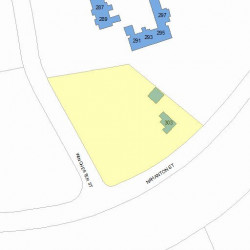 303 Nahanton St, Newton MA  02459-2900 plot plan