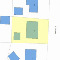 10 Charlotte Rd, Newton MA  02459-1708 plot plan