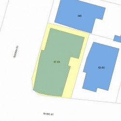69 River St, Newton MA  02465-1853 plot plan