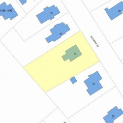 23 Perkins St, Newton MA 02465-2302 plot plan